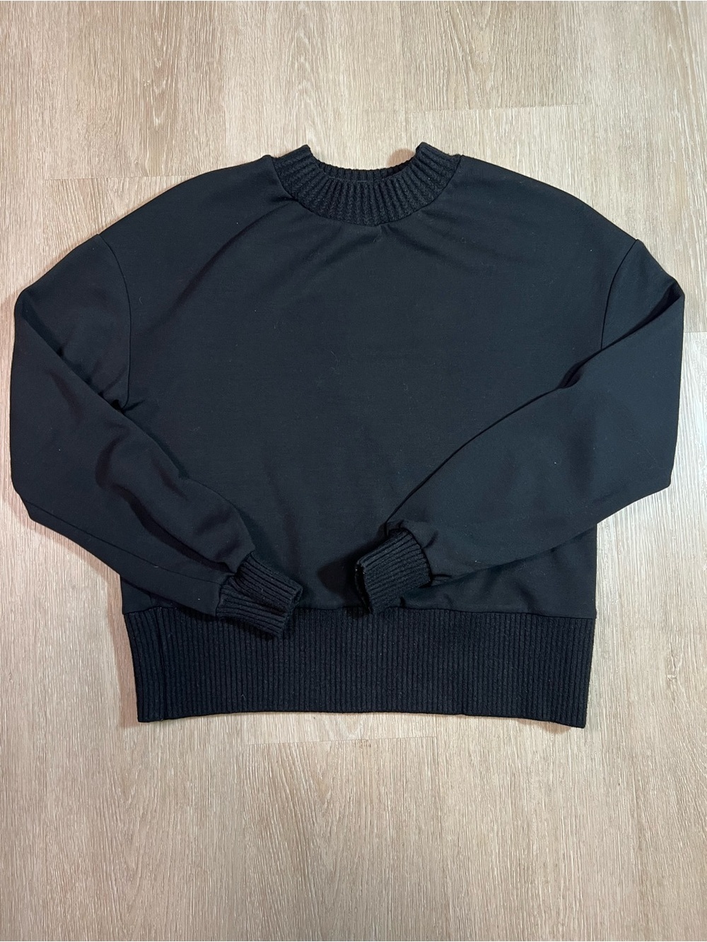 Toboggan White Label Crewneck Pullover Sweater Minimalist Chic